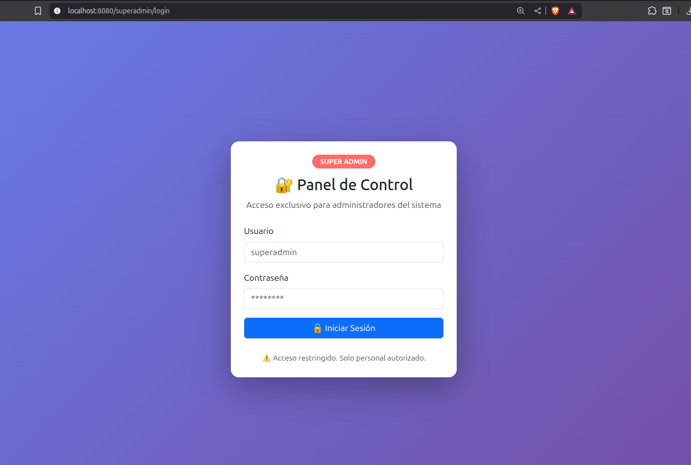 Dashboard BombayCore