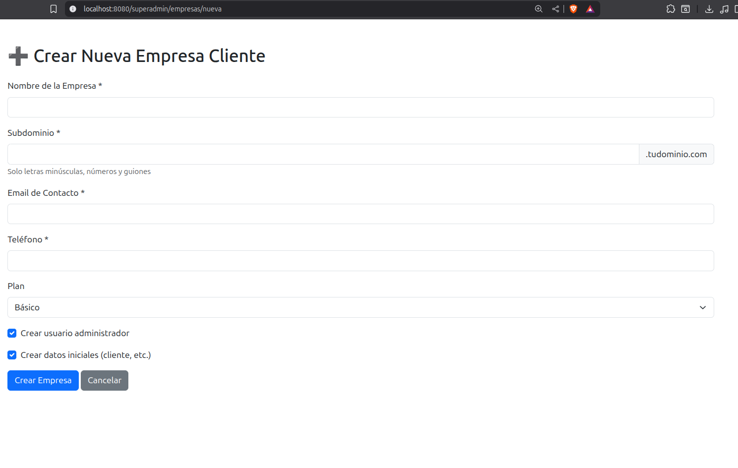 Gestión de Inventario