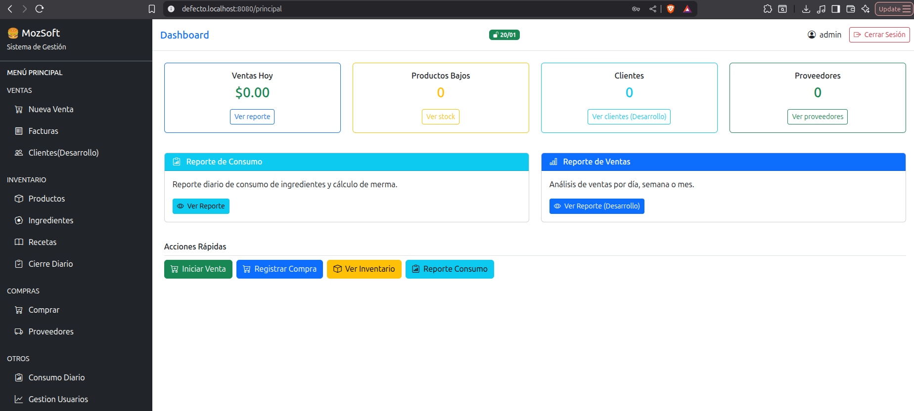 Gestión de Inventario