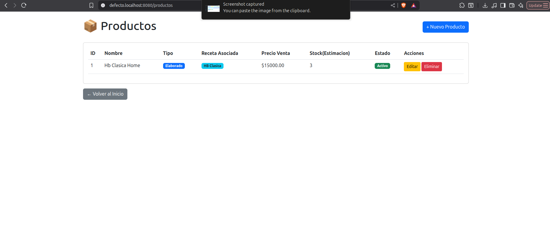 Gestión de Inventario